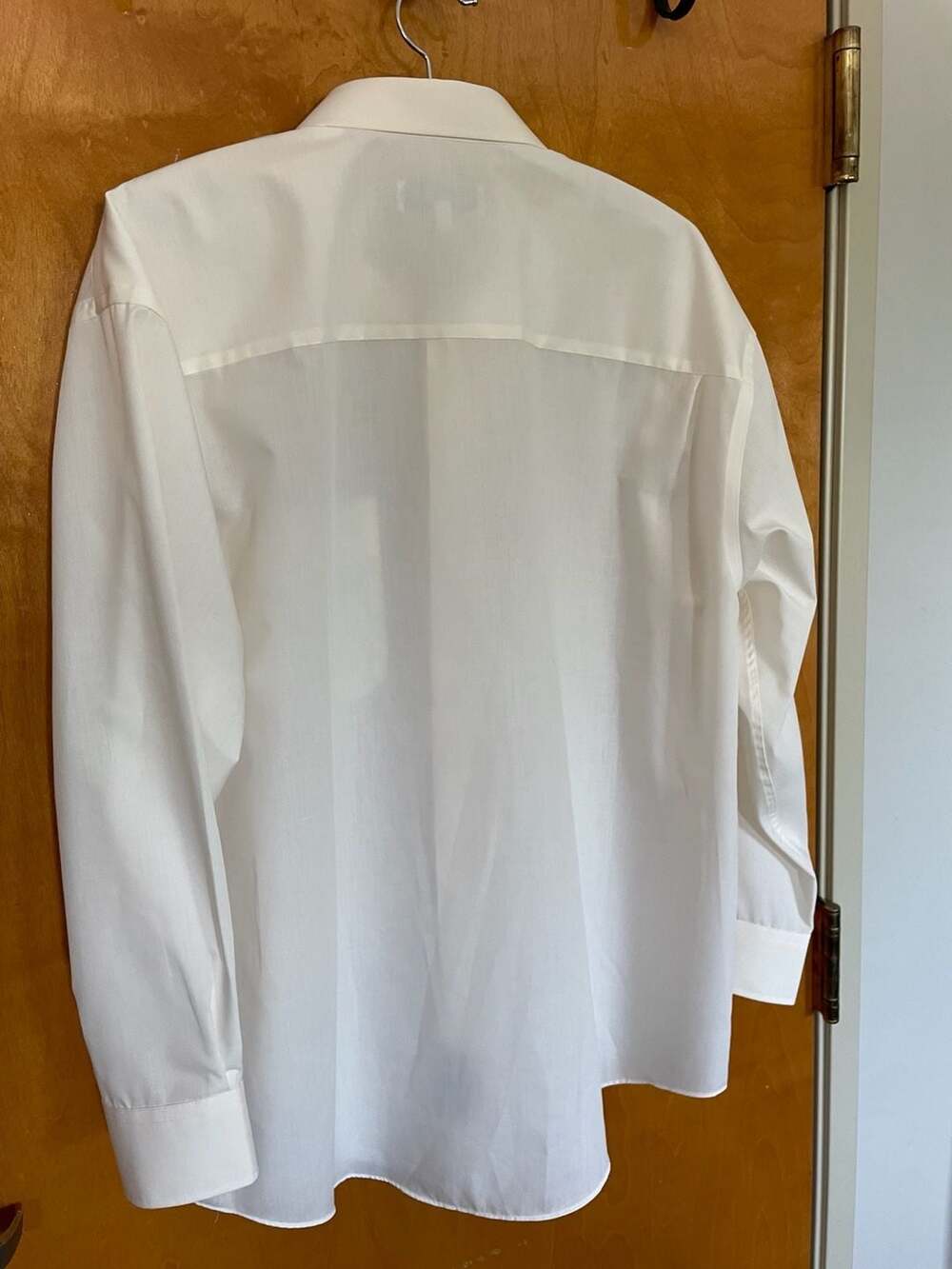 Yves Saint Laurent Men's White Long Sleeve Dress Shirt Size 17 32-33 - Picture 3 of 3